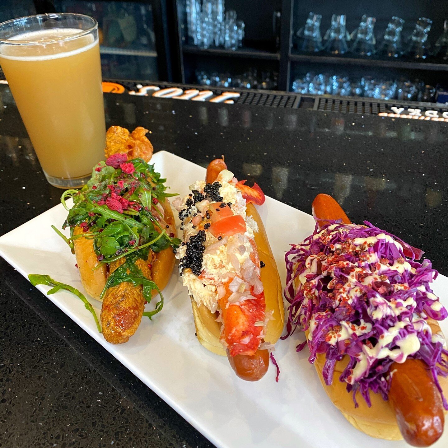 Tomorrow is #NationalHotDogDay 🌭
⠀
Make sure you come down to #RockCityDogs to also celebrate Stevie Reno's Birthday! 🎂🎸
⠀
And don't forget to ENTER our GIVEAWAY for a chance to win a $100 Gift Card and our limited edition Ringer T-shirt! #NationalHotDogMonth #DeepPurple #ZeppelinDog #RockCityDog